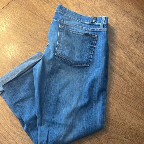 7 For All Mankind Skinny Crop & Roll Jeans - Picture 5 of 6